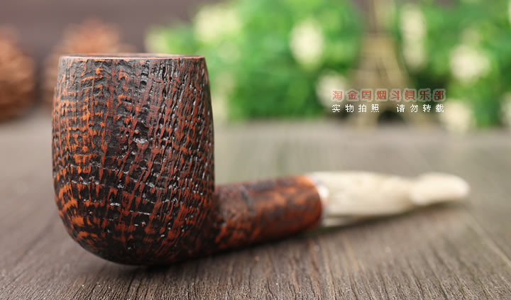法国butz choquin BC 石楠木烟斗 PLOGOFF 麻面1601-1