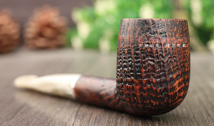 法国butz choquin BC 石楠木烟斗 PLOGOFF 麻面1601-2
