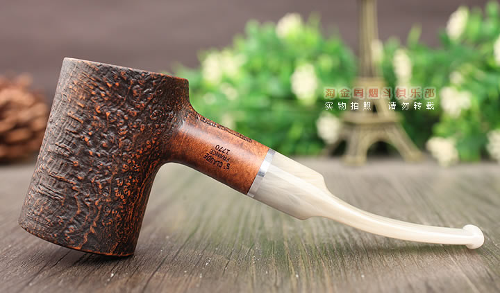 法国butz choquin BC 石楠木烟斗 PLOGOFF 麻面1770-4