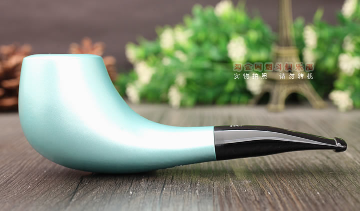 法国butz choquin BC 石楠木烟斗 PASTEL VERT 浅绿色-3