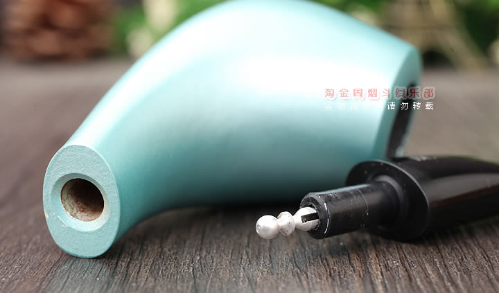 法国butz choquin BC 石楠木烟斗 PASTEL VERT 浅绿色-6